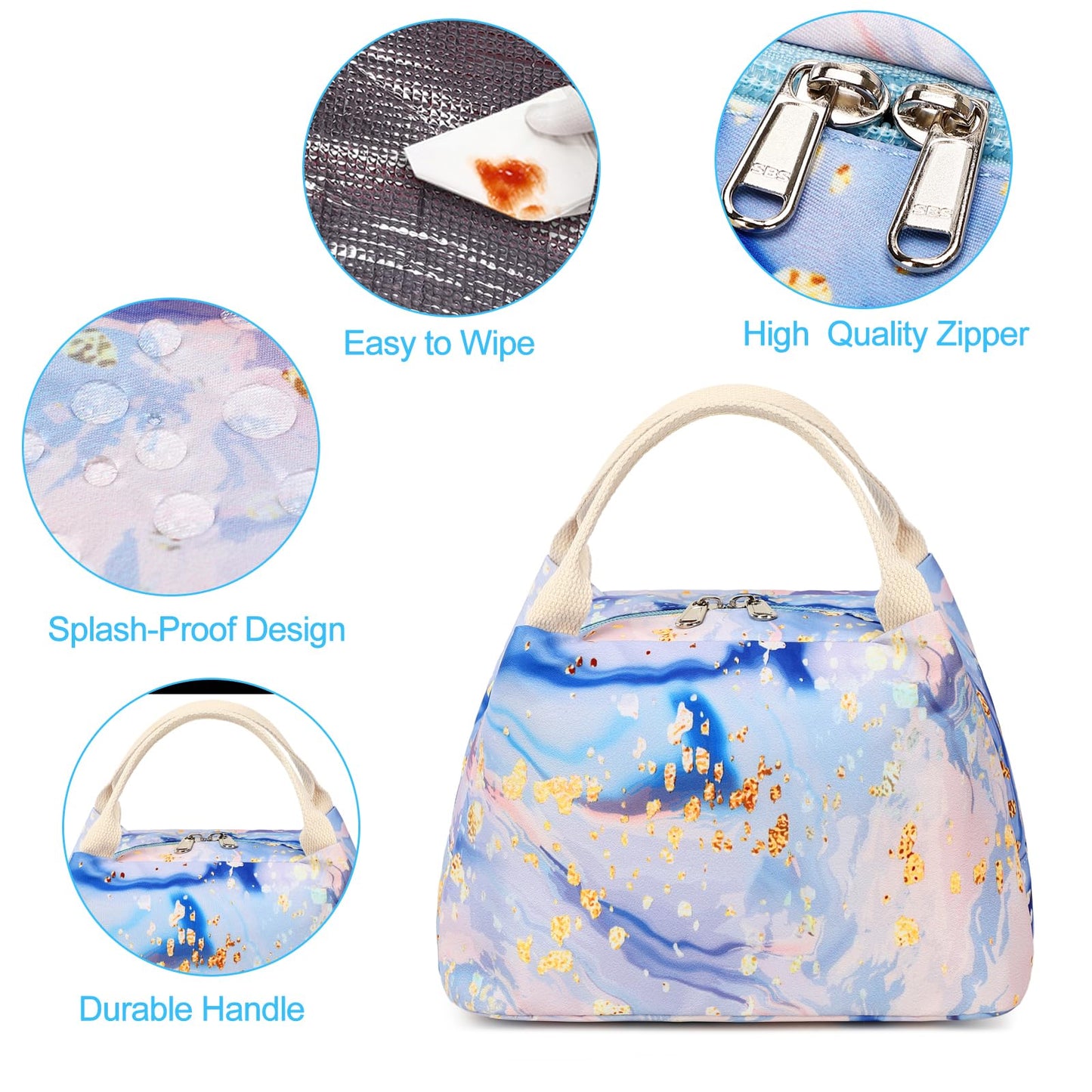 Natayoo Teen Girls School Backpack Kids Bookbag Set with Lunch Box Pencil Case Travel Laptop Backpack Casual Daypacks, Large