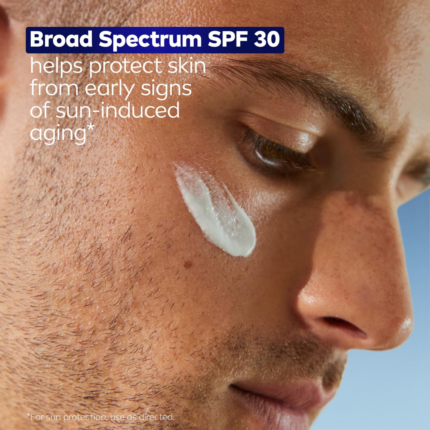 NIVEA MEN Age Defense Daily Face Moisturizer with Broad Spectrum SPF 30 Sunscreen, Pro-Retinol and Hyaluronic Acid, Beard-Friendly Face Lotion Helps