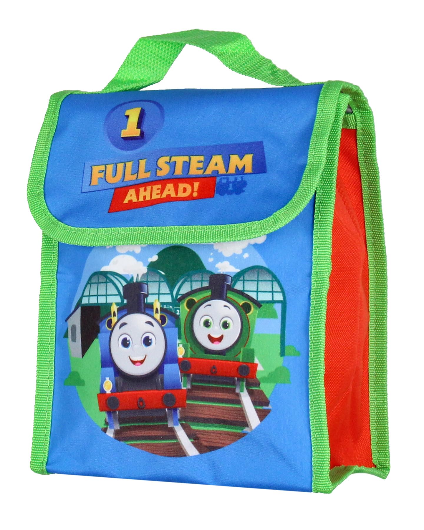 AI ACCESSORY INNOVATIONS Thomas and Friends Backpack Thomas Train Fast Friends Backpack Set Lunch Box Pencil Case Water Bottle 5 Piece For Kids