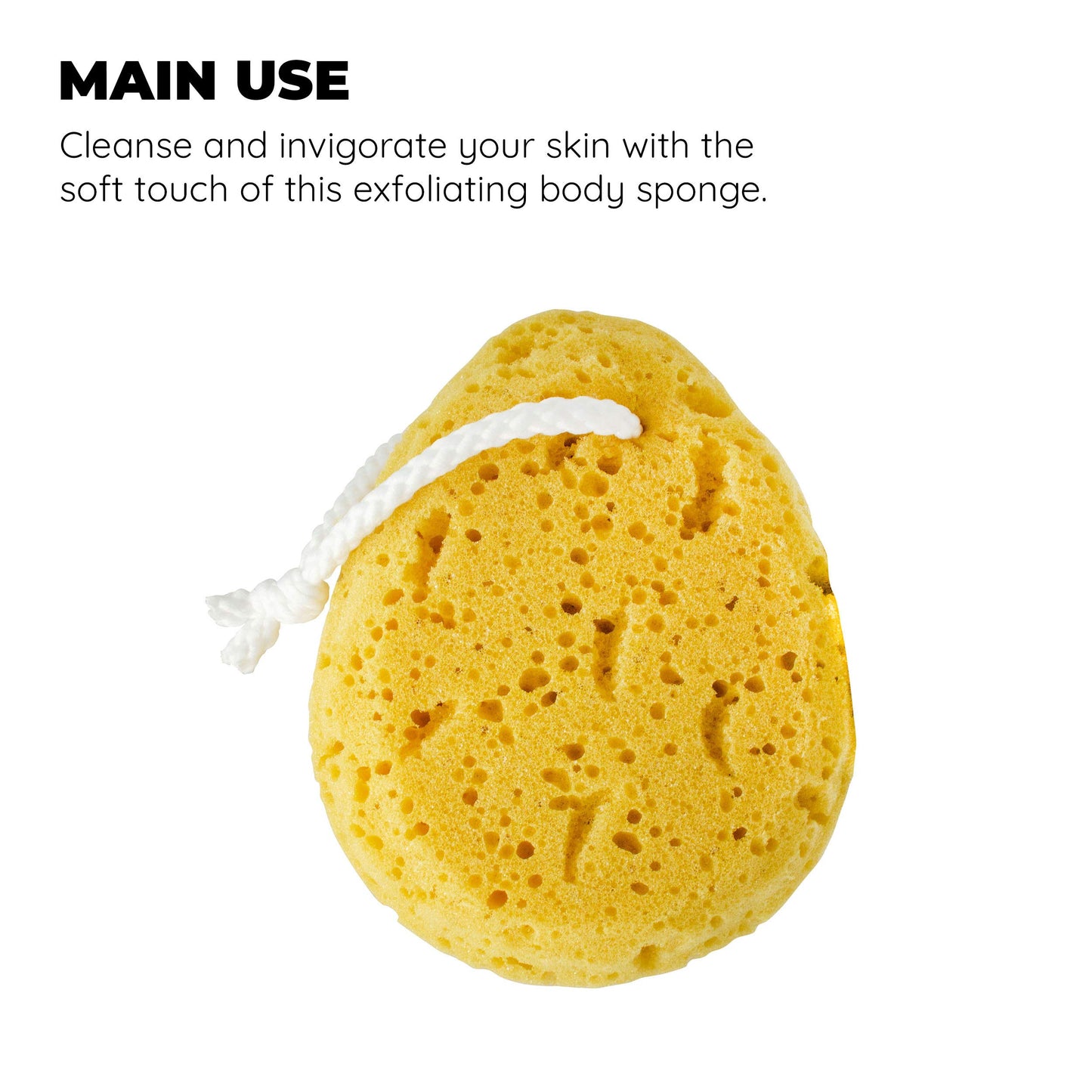 Jacent Deep Cleaning Foam Body Sponge, 1 EA