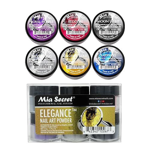 Elegance Nail Art Powder Collection(6PC) Beauty & Personal Care Mia Secret