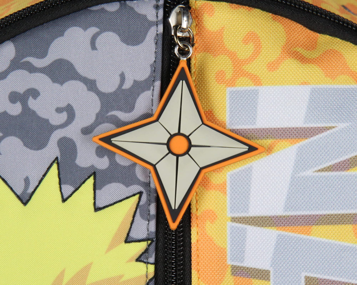 Bioworld Naruto Backpack 3D Quilted Character 16" Kids School Travel Backpack w/Rubber Shurukien Zipper Pull