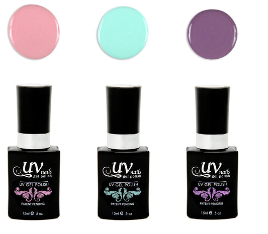 UV-Nails Selene Set of 3 UV or LED gel polish Beauty & Personal Care UV-NAILS