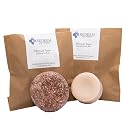 Redeem Soap Company Moroccan Argan Shampoo Bar and Conditioner Bar Set - Made in USA - 3oz Shampoo + 1oz Conditioner - Zero Waste, Plastic-Free