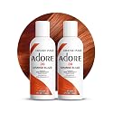 Adore Semi Permanent Hair Color (039 Orange Blaze) (2 Pack) | Vegan & Cruelty-Free Orange Hair Dye | No Ammonia, No Peroxide, No Alcohol | 4 Fl Oz