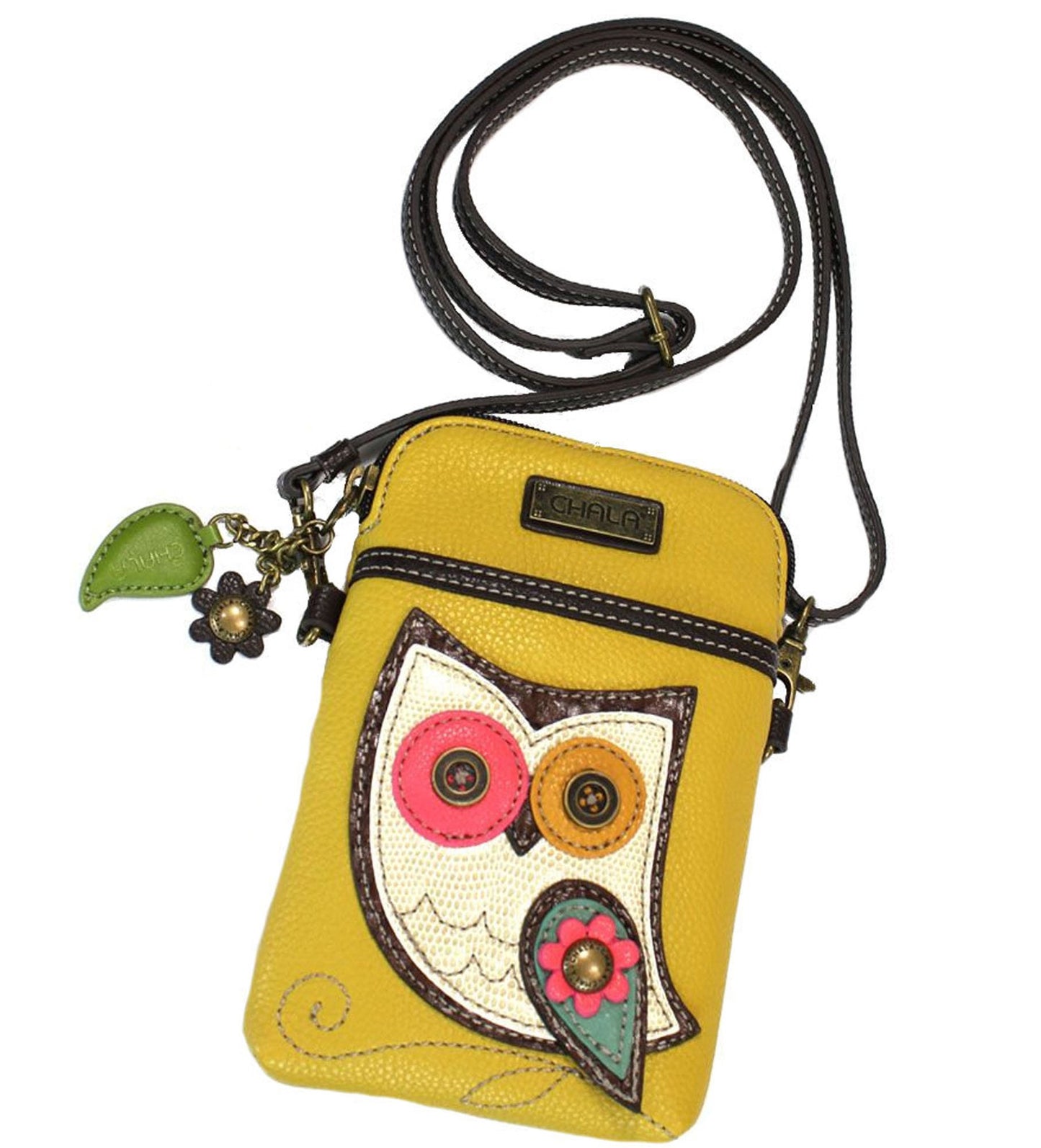 Chala Owl Cellphone Crossbody Handbag - Convertible Strap