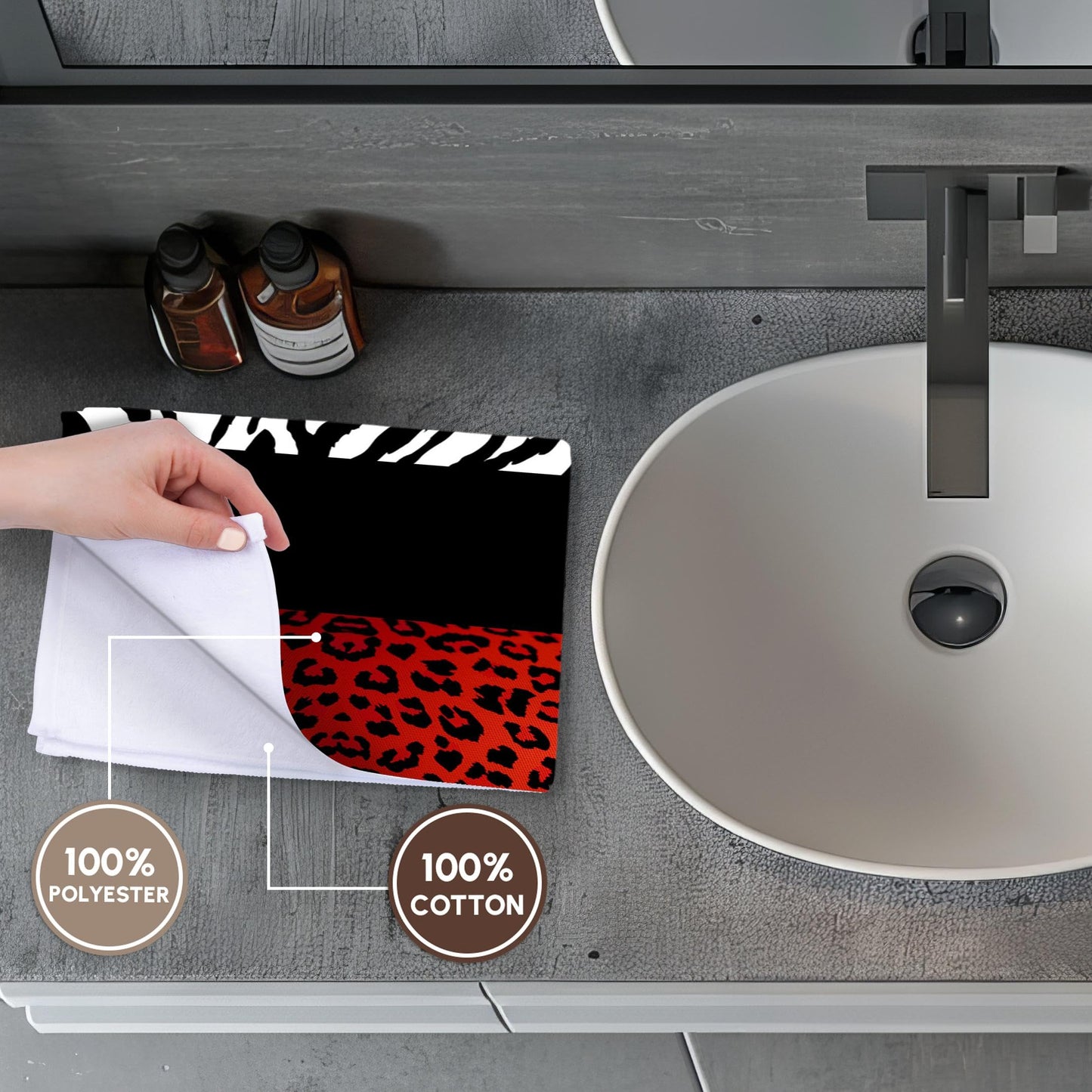 3D Rose TWL_35438_1 Red Towel Towel, 15" x 22"