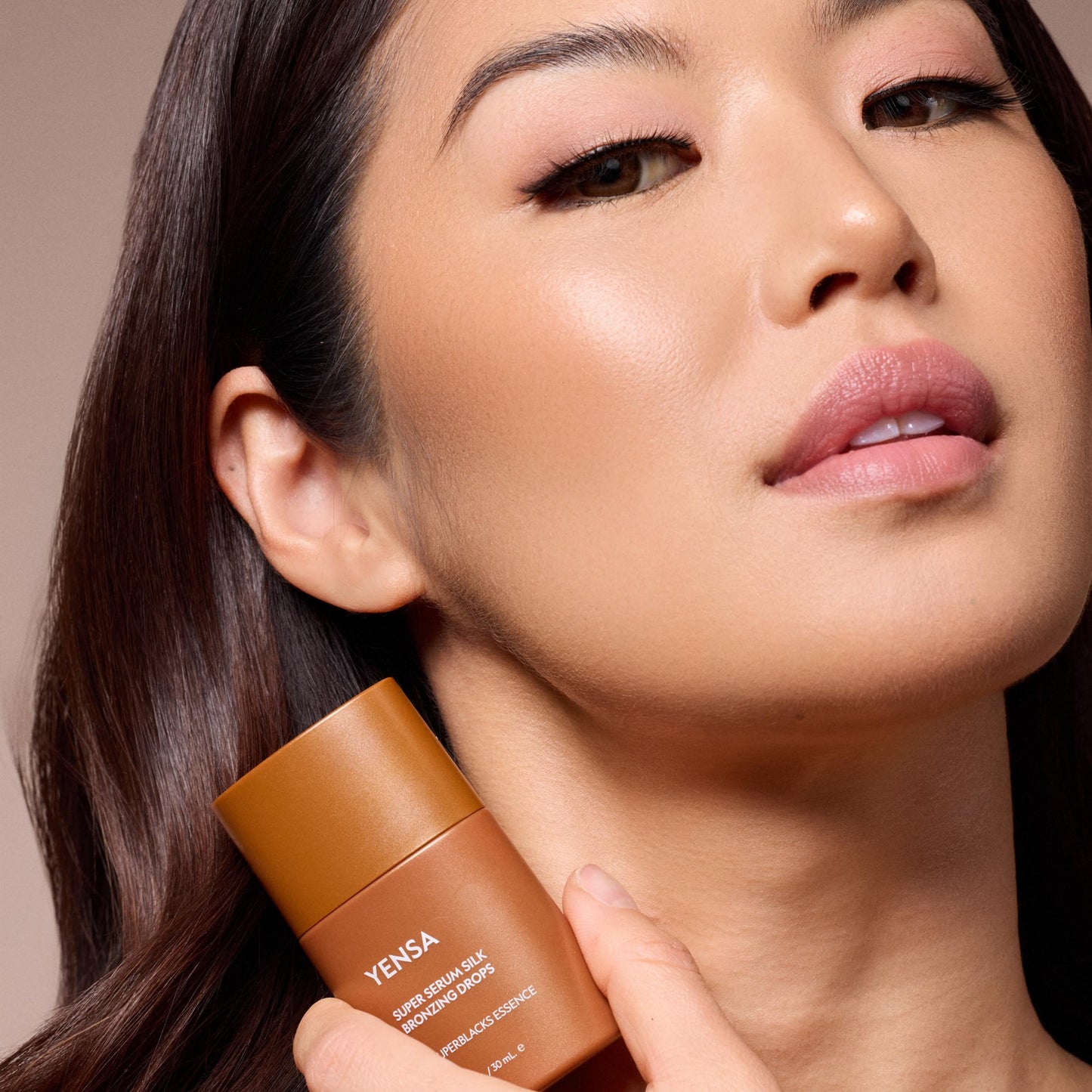 YENSA Super Serum Silk Bronzing Drops for Face - Liquid Bronzer Drops Enriched with Bakuchiol, Ferulic Acid & Super Oils - Hydrates & Nourishes with a