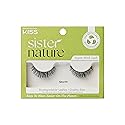 KISS Sister Nature Vegan, False Eyelashes, 'Storm', 12 mm, Includes 1 Pair Of Lash, Contact Lens Friendly, Easy to Apply, Reusable Strip Lashes