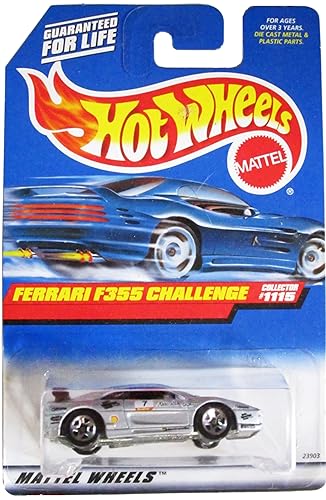 Hot Wheels 1999 Ferrari F355 Challenge Gray Car Collector 1115