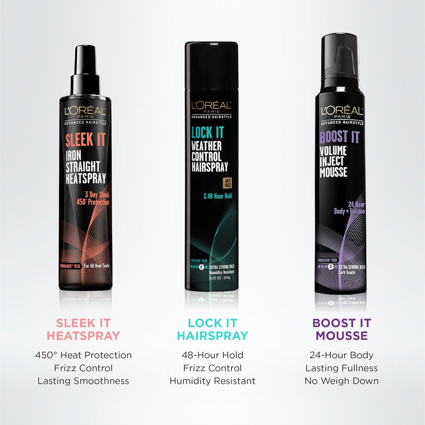 L'Oréal Paris Advanced Hairstyle BOOST IT Volume Inject Mousse, 8.3 oz.