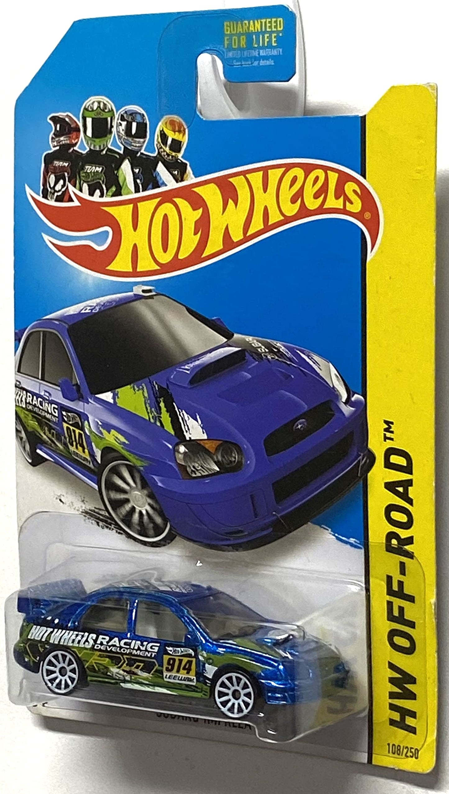 Hot Wheels Subaru Impreza WRX 2014 Road Rally Hw Off-Road Blue Subaru Impreza WRX 1:64 Scale Collectible Die Cast Metal Toy Car Model #108/250