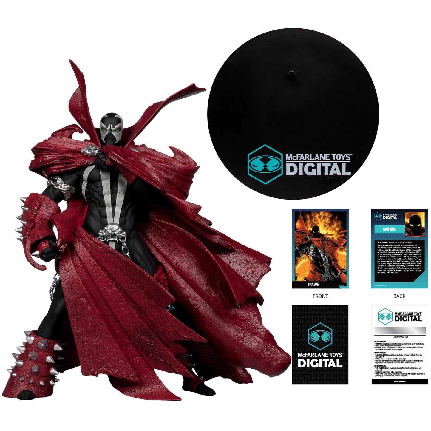 McFarlane Toys - Spawn (Comic Cover #95) 1:7 Scale Posed Figure with Digital Collectible, 30th Anniversary
