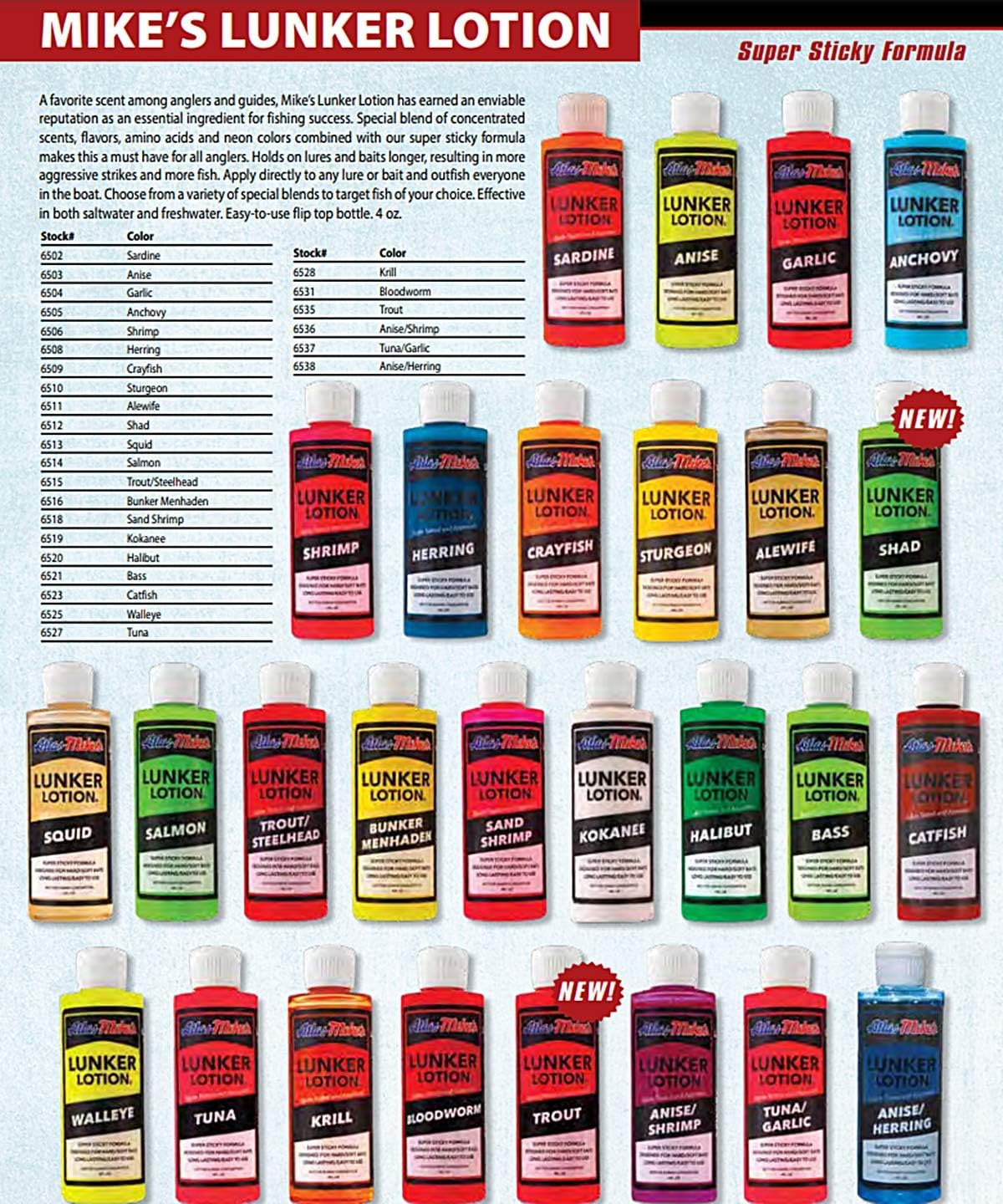 Atlas Mike's 6528 Lunker Lotion, Krill, Regular