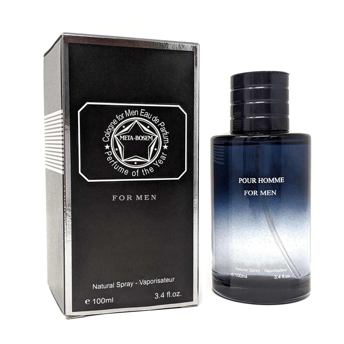 META-BOSEM SAGE Cologne for Men, Eau de Toilette Natural Spray, Masculine and Woody Scents | Casual and Formal Wear | Great Gift Collection