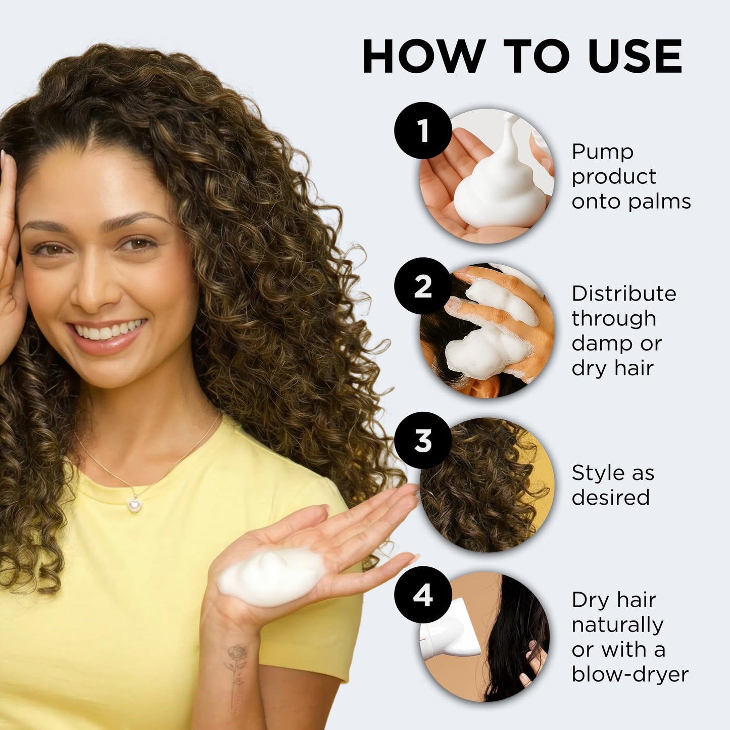 Style Factor EDGE BOOSTER Extra Shine & Moisture Rich Foam Mousse | Lightweight Styling for Curls, Waves, Braids, Locs & Protective Styles | Volume