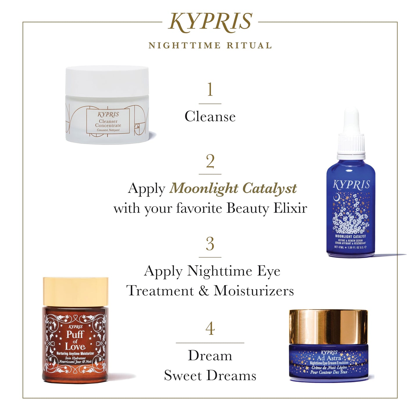 KYPRIS, Moonlight Catalyst - Refine & Renew Overnight Facial Serum, Gentle Herbal Alternative to Retinoids No Vitamin A (1.59 fl oz / 47 ml)