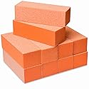 Maccibelle Durable Nail Buffer Sanding Block 60/100 Grit Orange Buffer for Buffing File Acrylic Polygel Artificial Dip System Fingernails, Pedicure