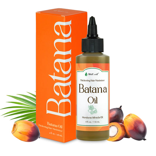 Well's Oil Batana Oil | 4 fl. oz. | 100% Natural Organic Raw Batana from Honduras | Dr. Sebi Approved | Strengthens, Hydrates & Nourishes | For All
