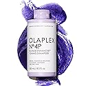 Olaplex Nº.4P Blonde Enhancer Purple Toning Shampoo: Neutralizes Brassiness & Strengthen | Repairs Damages & Hydrates Hair | For Coily, Curly