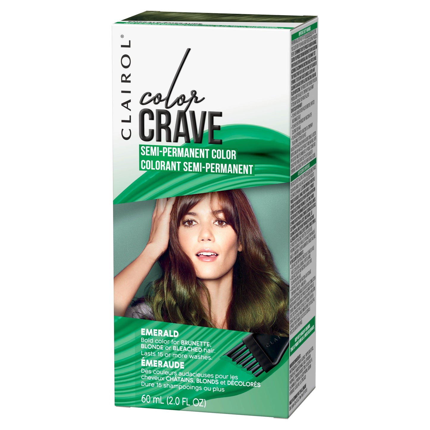 Clairol Color Crave Semi-permanent Hair Dye, Emerald Hair Color, 1 Count