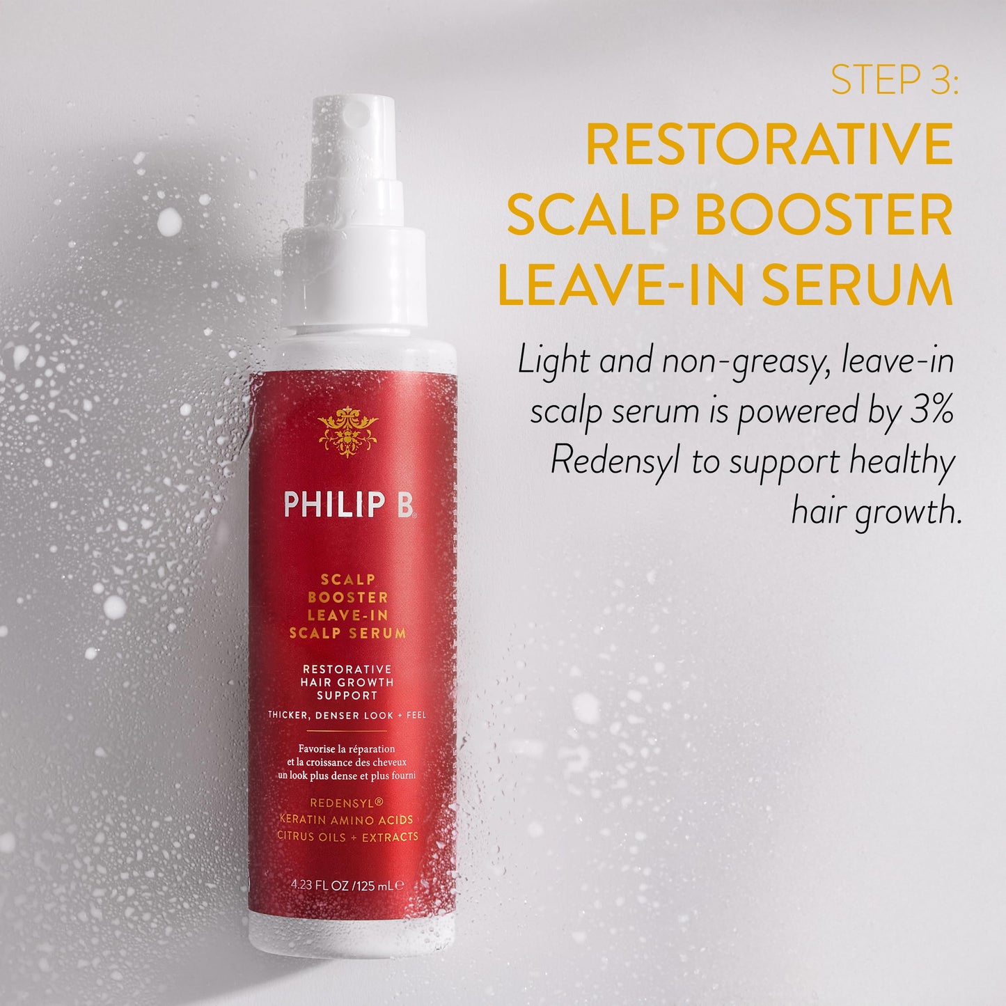 Philip B. Scalp Booster System - Includes Pre-Wash Scalp Treatment, Shampoo, Leave-In Conditioner and Scalp Massager
