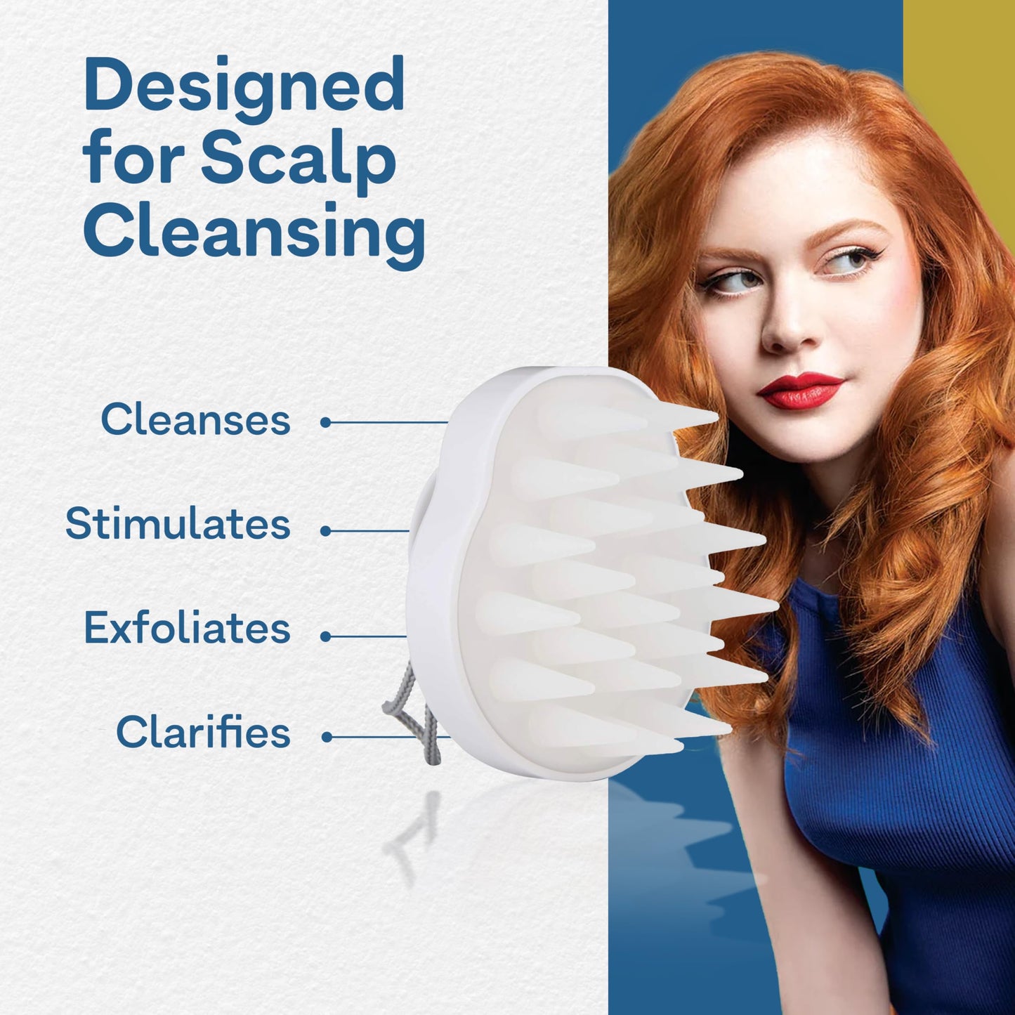 Colorproof Scalp Cleansing Brush for Optimal Hair Health - Scalp Scrubber for Deep Cleansing - Removes Buildup & Impurities, Promotes Shinier