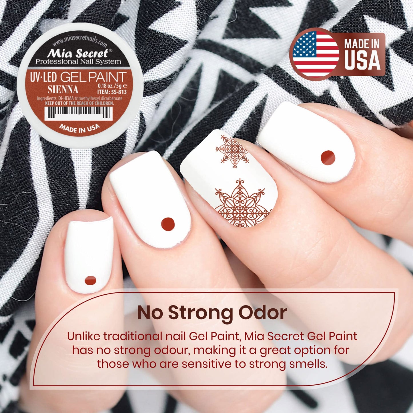 Mia Secret Professional Nail System UV/LED Gel Paint - 5 grams (Sienna) Beauty & Personal Care Mia Secret