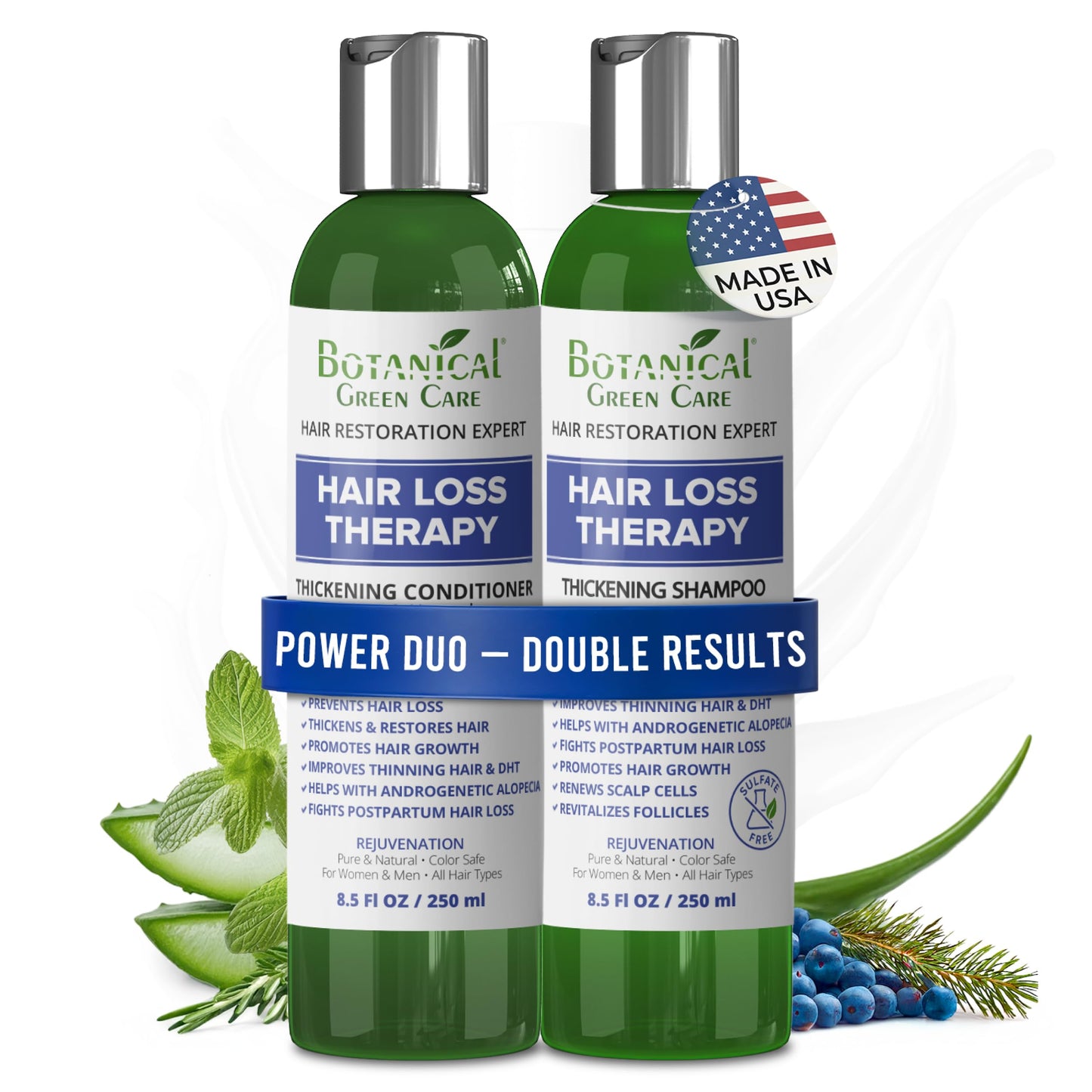 Hair Growth Shampoo + Conditioner Set - Thickening Duo, Sulfate?Free