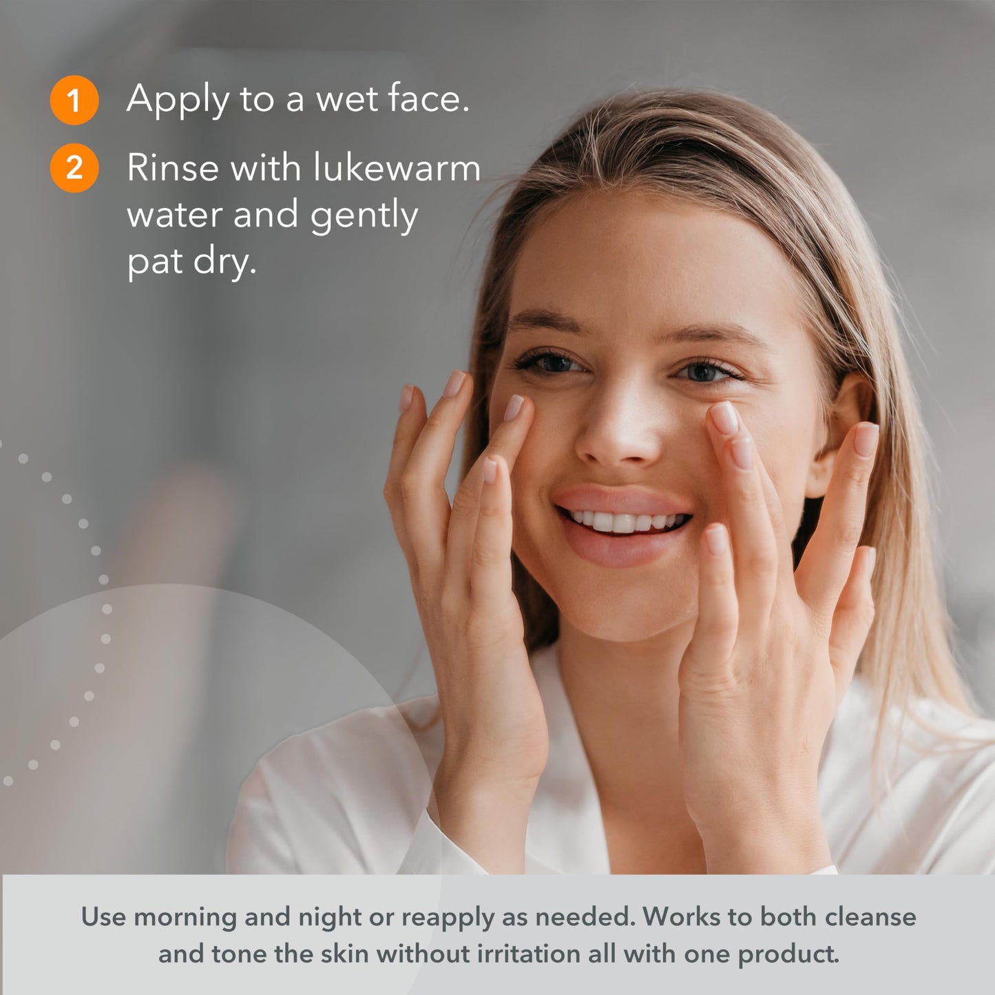 Photozyme Probiotic P291 Gentle Cleanser - Face Wash That Cleans and Tones - Removes Makeup and Impurities - pH Balances The Skin - Promotes Healthy