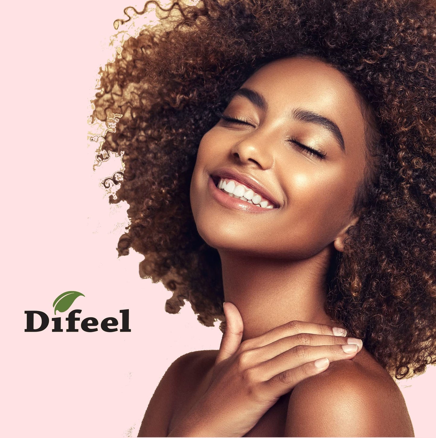 Difeel Premium Anti-Frizz Hair Oil with Olive Oil, Vitamins A and E 2.5 ounce