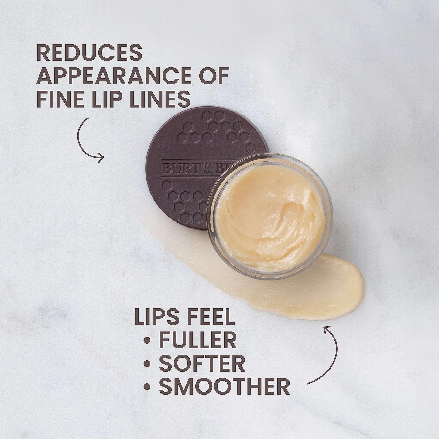 Burt's Bees Original Overnight Intensive Lip Treatment, Moisturizing, Restorative, Reduces Fine Lines, Vitamin E, Ceramides Oils, Natural Origin Lip
