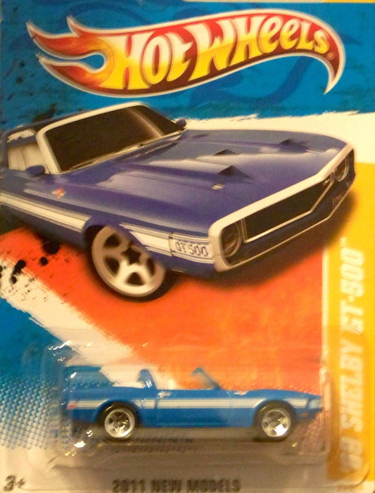 2011 Hot Wheels 21/244 - New Models 21/50 - '69 Shelby GT-500 (Blue) New - Near Mint