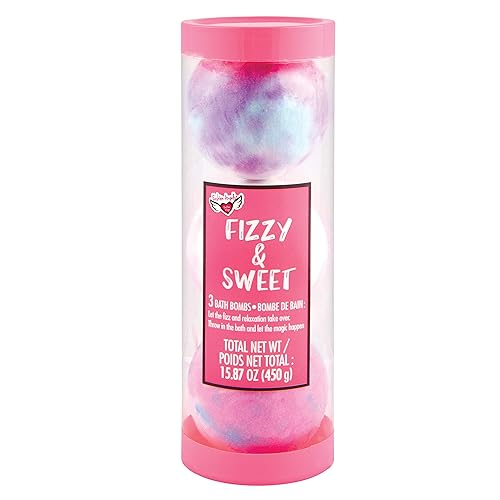 Fashion Angels Fresh Vibes Fizzy & Sweet Bath Bomb Tubes, Assorted Scents, 3 Count (styles will vary)