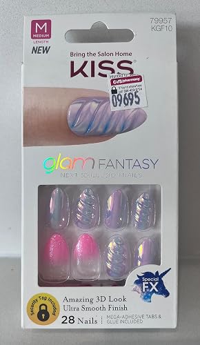 KISS GLAM FANTASY 3D NAILS (PLAY FAVORITES - KGF10) Beauty & Personal Care KISS