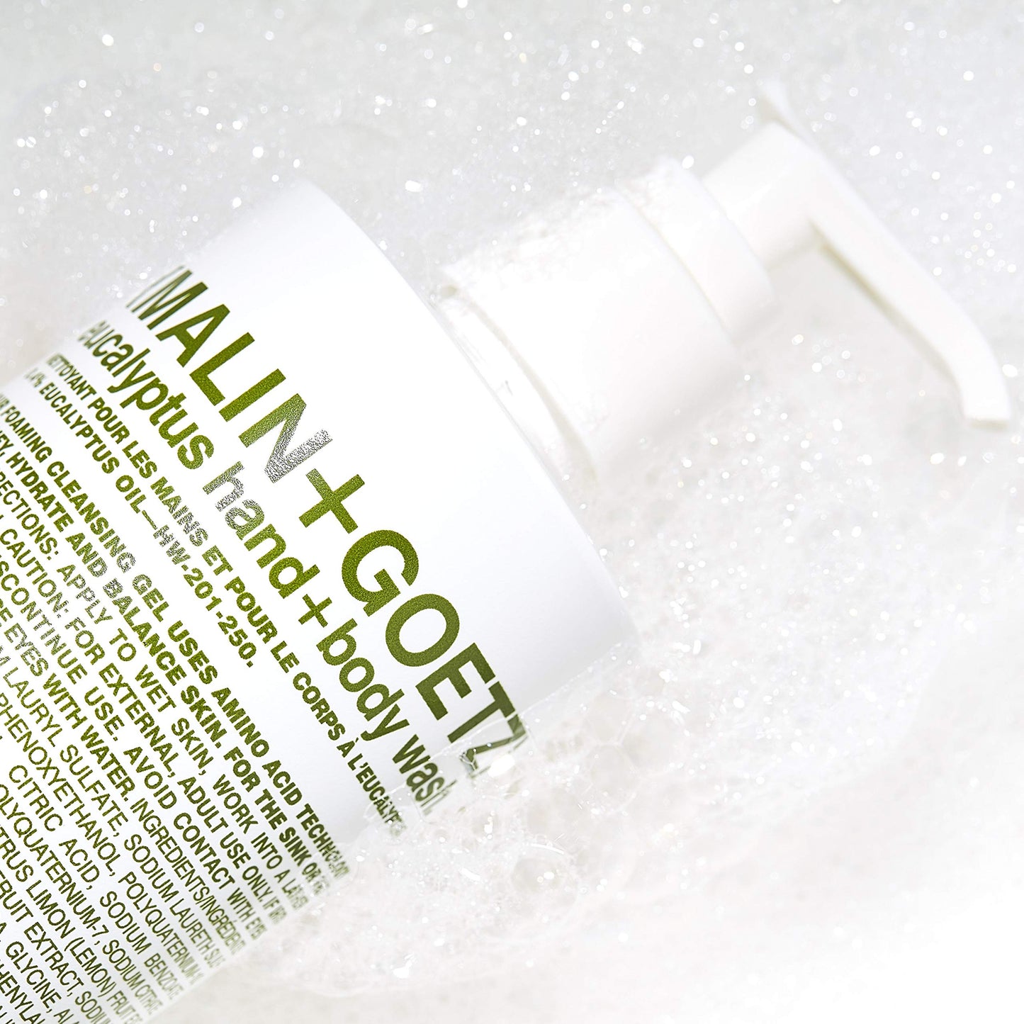MALIN+GOETZ Hand + Body Wash | Gentle Foaming Cleanser with Botanical Extracts and Amino Acids | Hydrating, pH-Balanced, Unisex Scent | Vegan Beauty and Personal Care MALIN+GOETZ