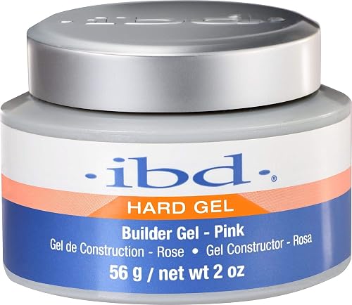 IBD UV Hard Gel Builder Gel, Pink - Nail Builder Gels for Nails Extension, Strengthening & Sculpting, Nail Art Gels, DIY Manicure, 2 oz Beauty & Personal Care IBD