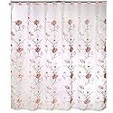 Popular Bath Dublin Rose Collection Shower Curtain Beige