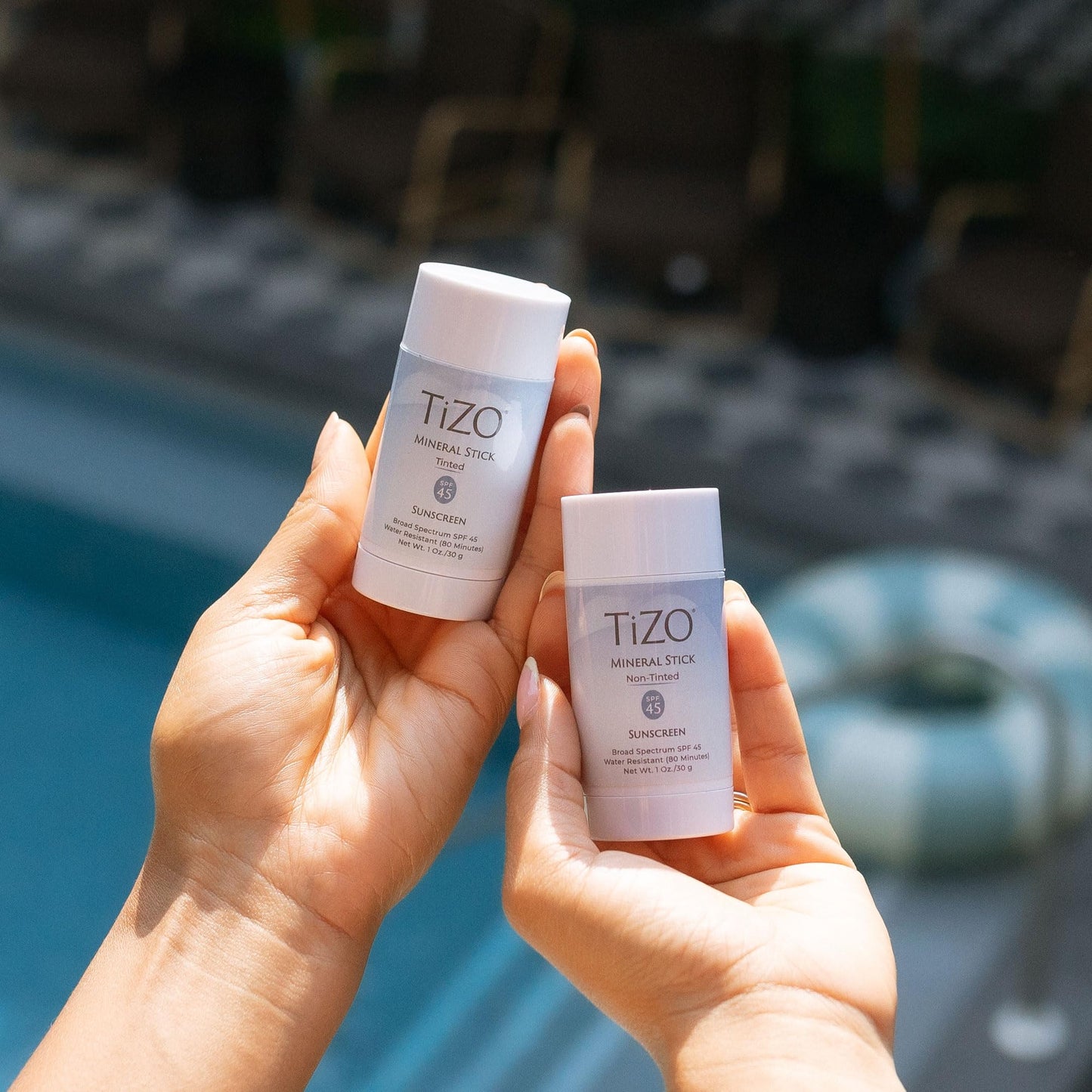 TiZO Mineral Stick SPF 45 | Non-Tinted | Water Resistant (80 minutes) | Broad Spectrum Sunscreen | UVA/UVB Protection | For all skin types | Easy