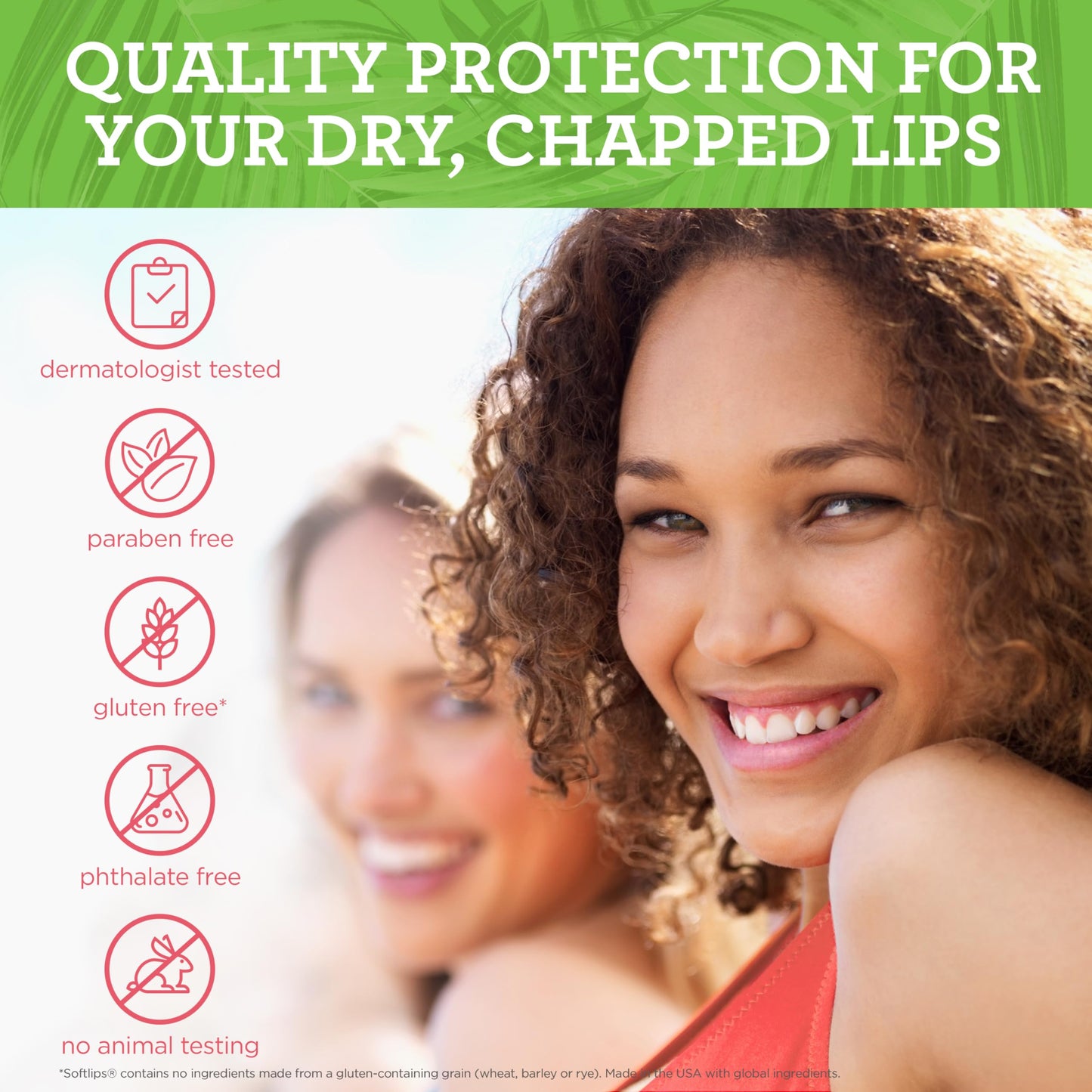 Softlips Daily Lip Moisturizer For Very Dry Lips, Tropical Flavored Lip Balms, Hydrates, Soothes & Prevents Dry, Chapped Lips, Smooth Glide Formula Beauty & Personal Care SoftLips