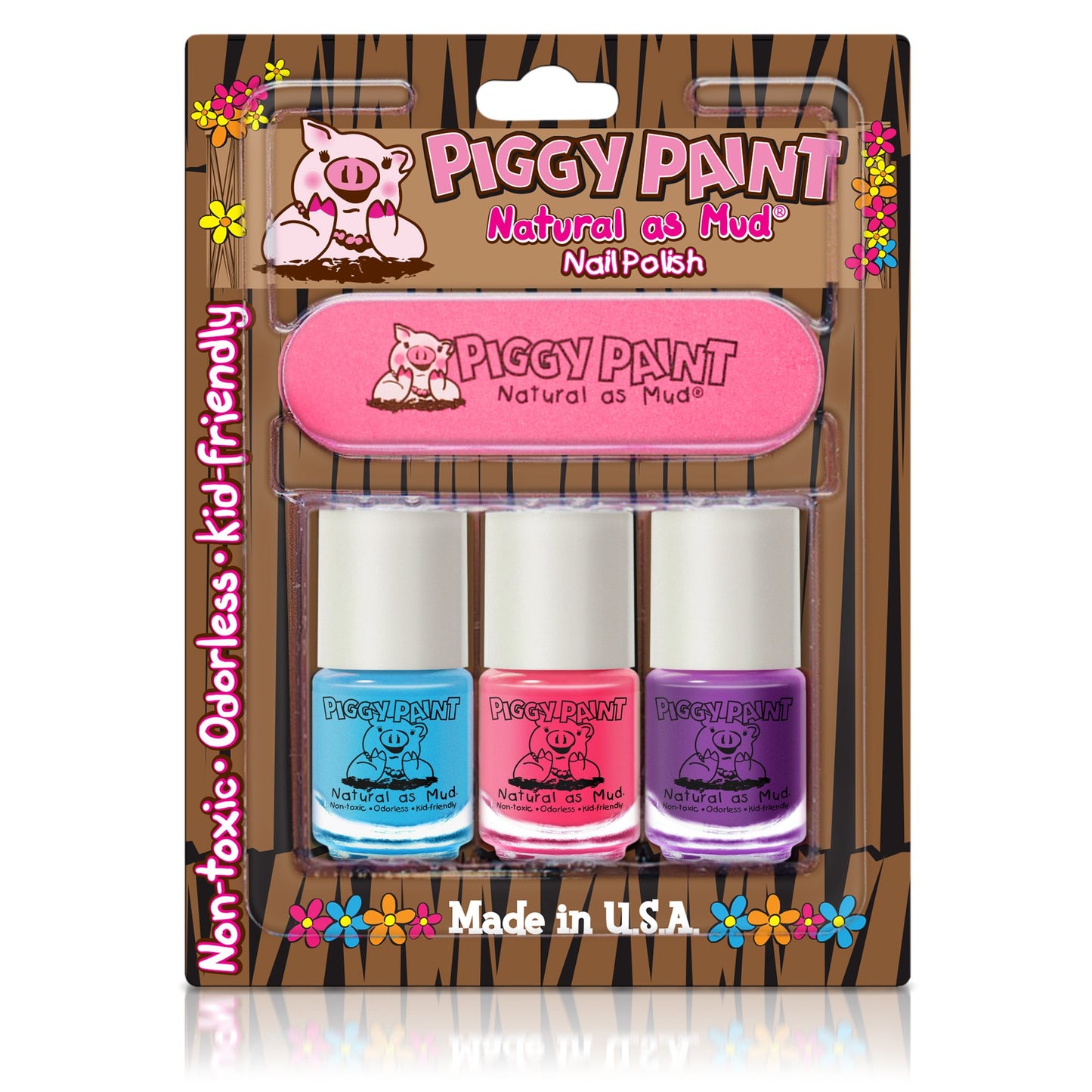 Piggy Paint Nail Polish and File Kit (Sea-quin, Forever Fancy, Girls Rule) Beauty & Personal Care Piggy Paint