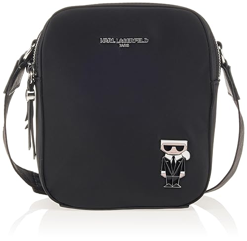 KARL LAGERFELD Paris Women's AMOUR Handbag, BLACK MULTI, 1SZ