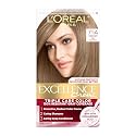 L'Oreal Paris Excellence Crème Permanent Hair Dye, Triple Care Hair Color with Hyaluronic Acid for 100% Gray Coverage, 7.5A Medium Ash Blonde, 1 Kit