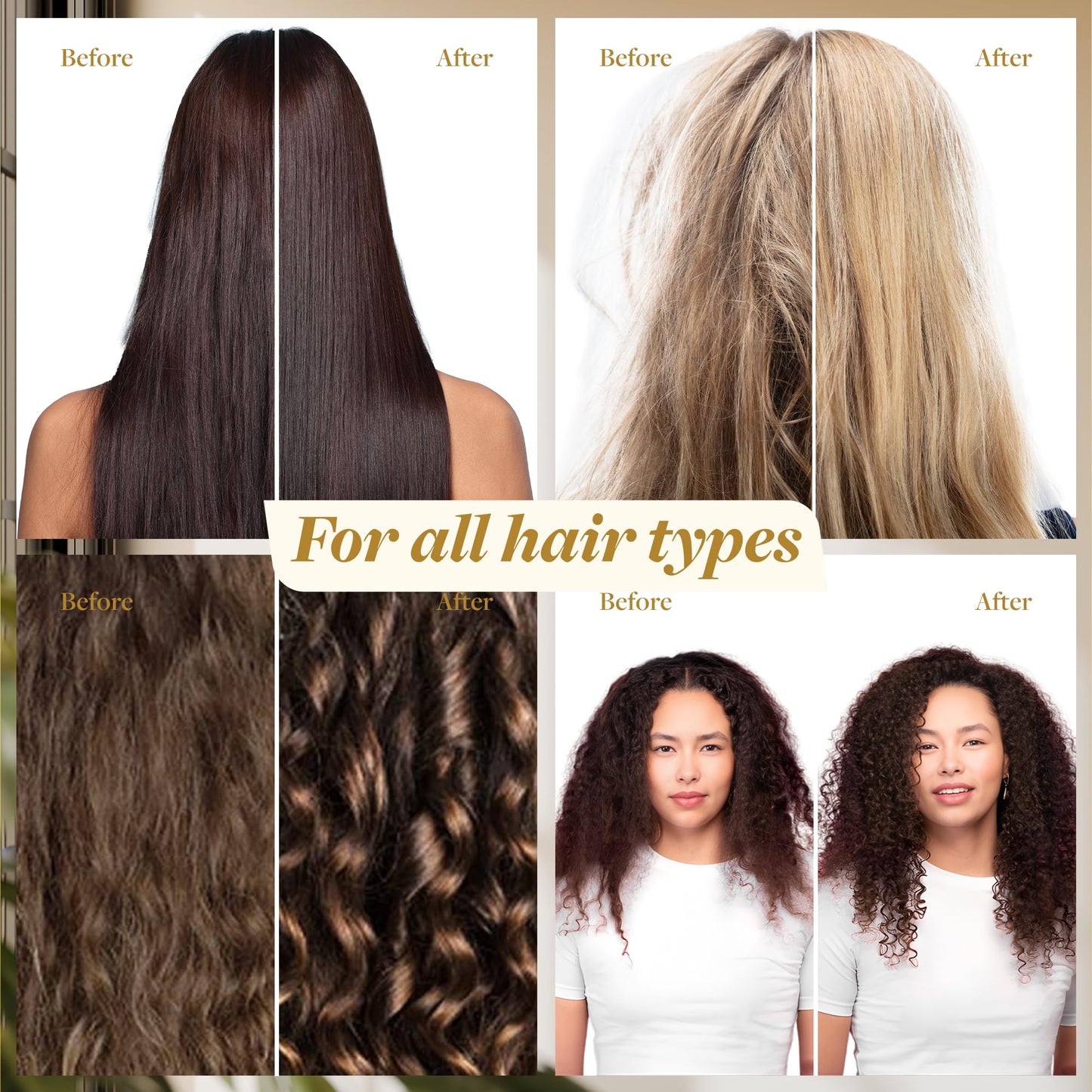 Voir Haircare Luxury Hair Oil - Deep Hydration for Dry, Damaged Hair - Smooths Frizz, Adds Shine & Locks in Moisture - Lightweight with Rosehip