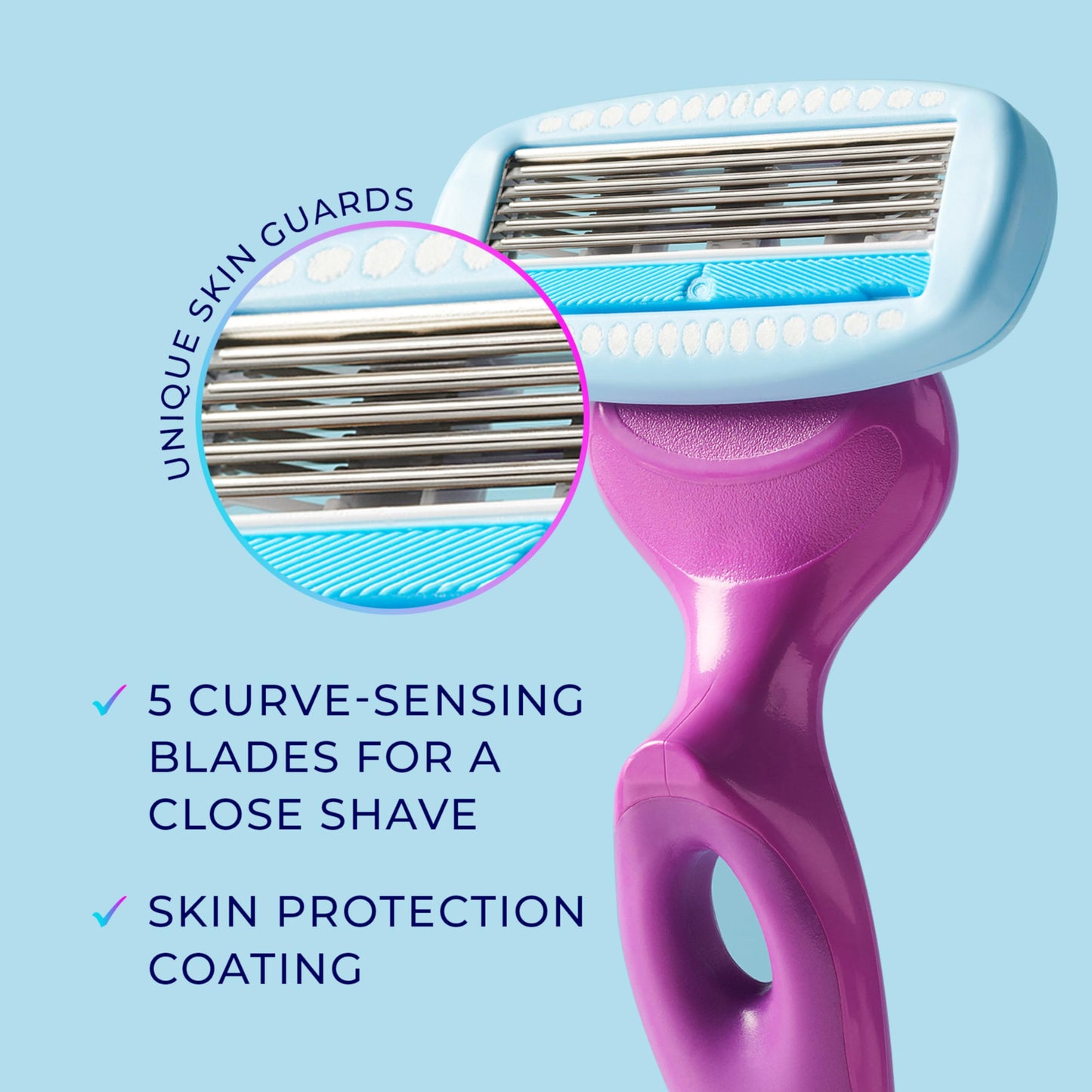 Schick Hydro Silk Moisture Razor Blade Refills, 6 Count | 5-Blade Moisturizing Razors for Women | Womens Moisturizing Razor Refills Beauty and Personal Care Schick Hydro Silk