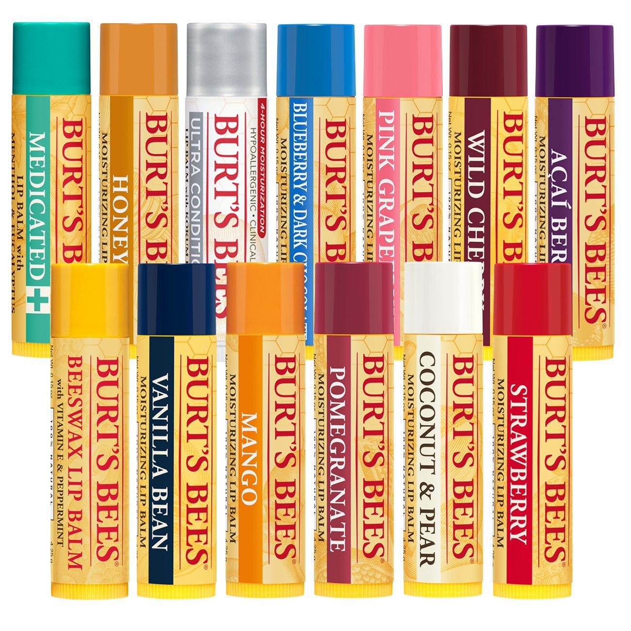 Burt's Bees 100% Natural Moisturizing Lip Balm, Coconut & Pear with Beeswax & Fruit Extracts - 1 Tube