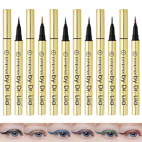 Liquid Eyeliner - Hypoallergenic Eyeliner with Fine Brush Tip, Long-Lasting Waterproof Eye Liner - Cruelty-Free, Vegan, Hypoallergenic, Gluten-Free