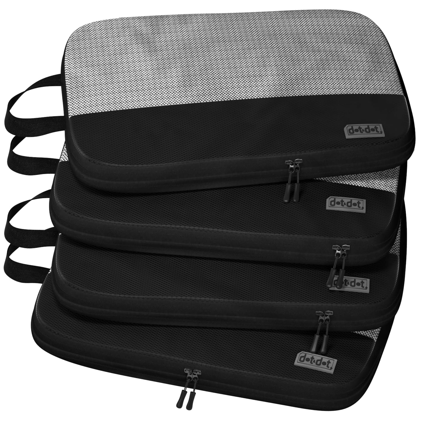 4pc Large Compression Packing Cubes for Travel - Luggage Packing Organizers - Travel Packing Cubes for Suitcases