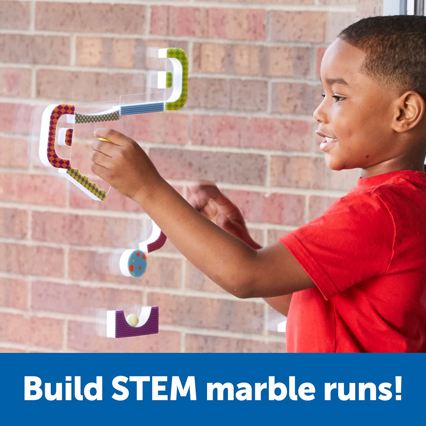 Learning Resources STEM Explorers Marble Runners 18pcs – STEM Brain Teaser Toy & Activity Set for Kids Ages 5+, Kindergarten Games