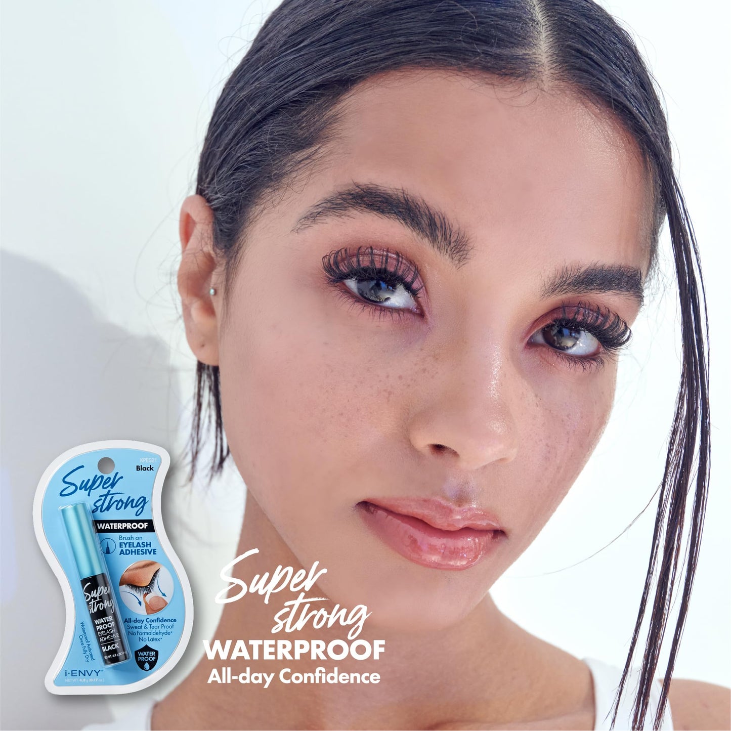 i-ENVY Super Strong Waterproof Black Eyelash Adhesive, Long Lasting Sweat & Tear Proof Lash Glue for Eyelash Extensions, All Day Hold Durable Brush-On Beauty and Personal Care iENVY